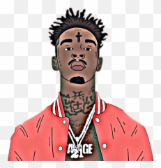 21 Savage Clipart - Cartoon Wallpaper 21 Savage Png,Savage Png