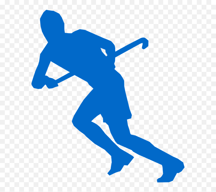Hockey Stick Running - Silhouette Field Hockey Player Png,Hockey Png