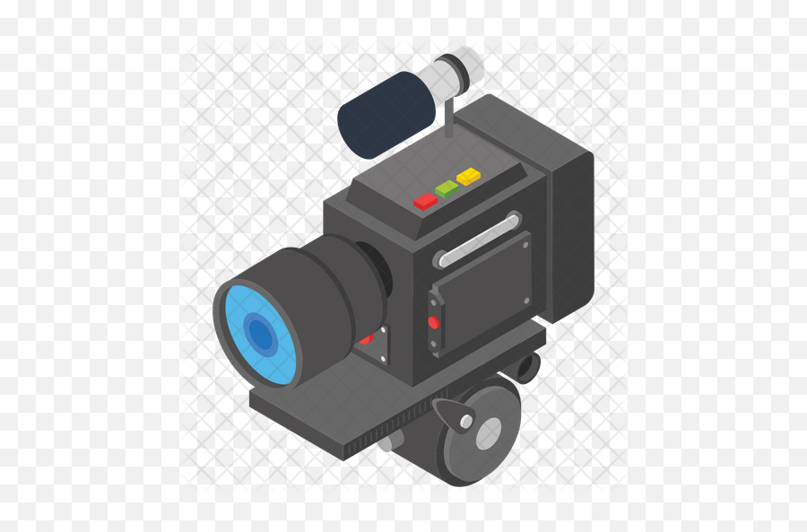 Movie Camera Icon Of Isometric Style - Video Camera Png,Movie Camera Png