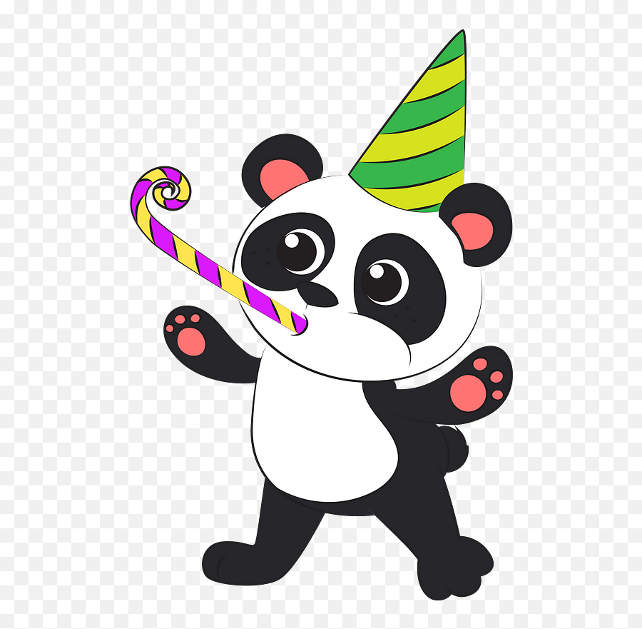 Pandas Birthday Clipart - Cartoon Png,Birthday Clipart Png