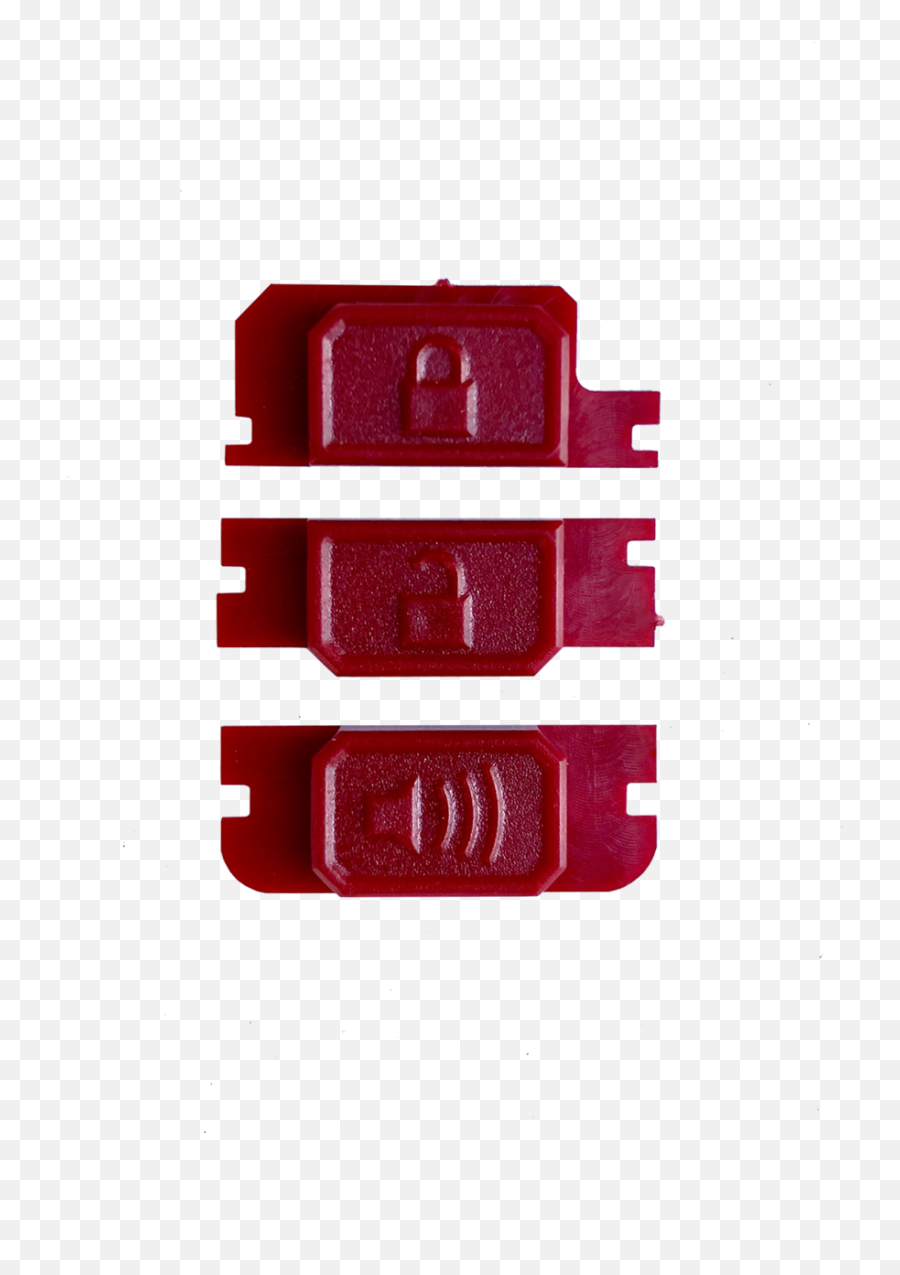 Minimalist Fob Buttons - Red Plastic Png,Red Button Png
