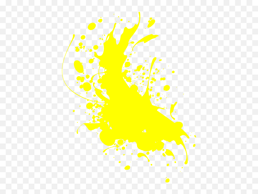 Paint Clip Art - Vector Clip Art Online Black And Yellow Paint Splash Png,Paint Drip Png