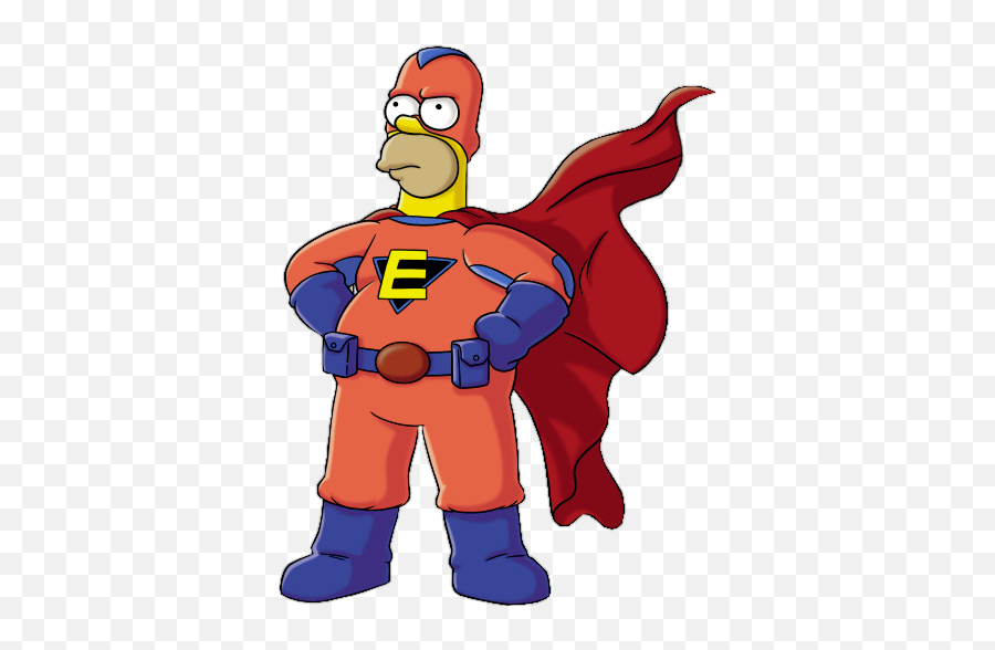 Download Hereu0027s - Homer Simpson As A Superhero Full Size Homer The Whopper Png,Homer Simpson Transparent