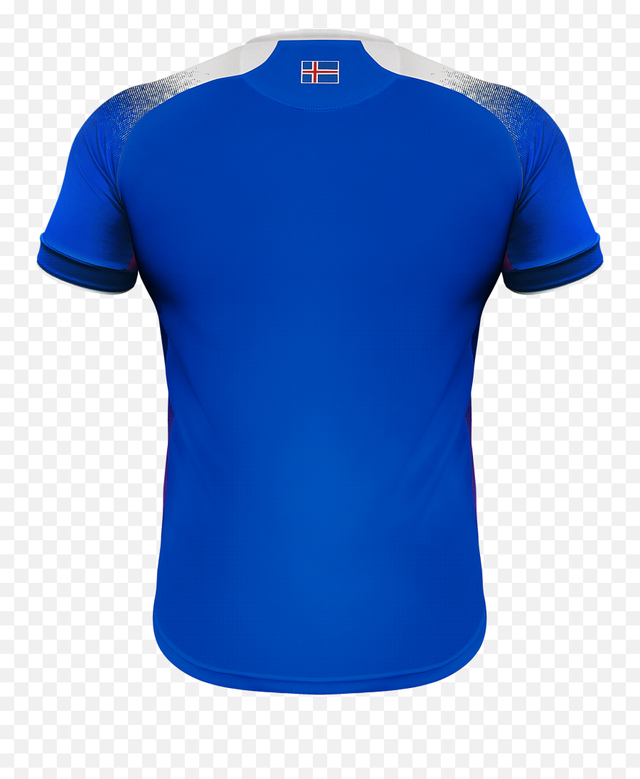 Iceland World Cup 2018 Official Home Jersey - Royal Blue Tee Shirt Png ...