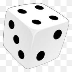 Download White Dice Png Clip Art Black - Clipart