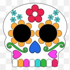 Dead Sugar Skull Masks - Blank Sugar Skull Template Png,Sugar Skull Png