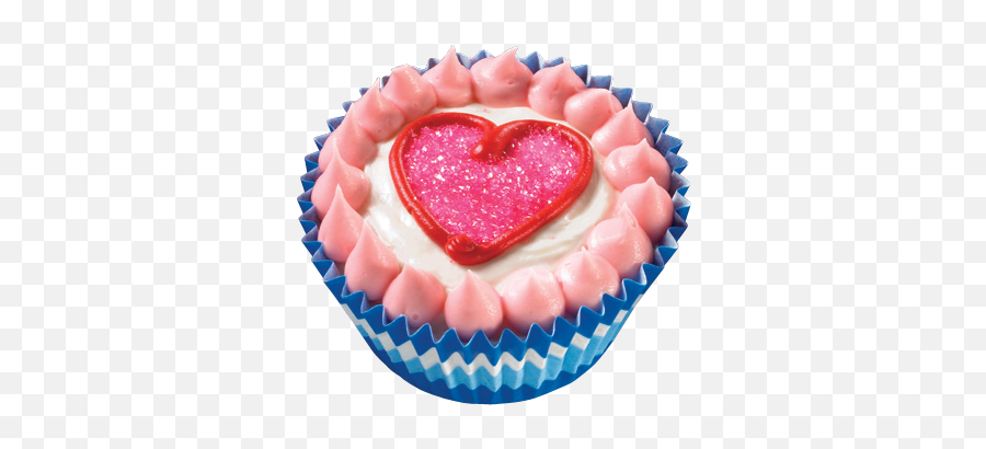 Heart Ice Cream Cupcakes - Ice Cream Cupcakes Png,Cupcakes Png