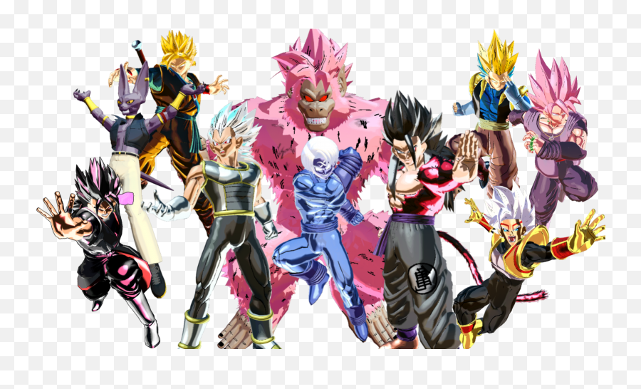 Destroying The Limit Pack 12 Characters New - Goku Black Transformations Png,Goku Black Rose Png