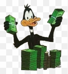 Largest Collection Of Free - Toedit Daffy Stickers On Picsart Daffy Duck With Money Png,Daffy Duck Png