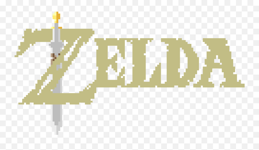 Breath Of The Wild Title - Legend Of Zelda Breath Of The Wild Title Pixel Art Png,Zelda Breath Of The Wild Logo
