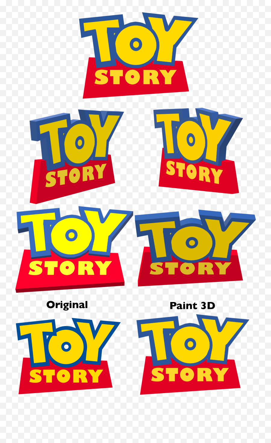 I Recreated The Toy Story Logo In Paint - Toy Story 3 Logo Png,Toy Story 3 Logo