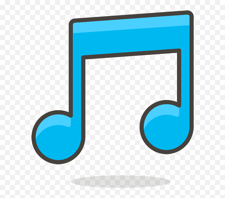 Musical Note Emoji Clipart - Animado Nota Musical Dibujo Png,Music Emoji Png