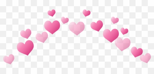 Heart Crown Photo Filter Effect - Photoshop Hearts png