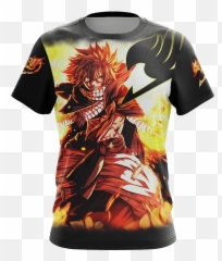 Fairy Tail Natsu Dragneel New Style Unisex 3d - shirt WackyTee png