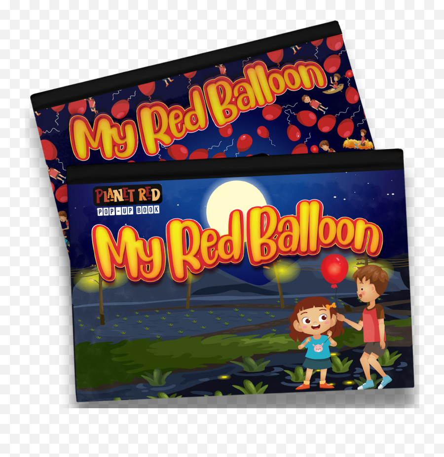 Red Balloon Pop Up In Books - Fictional Character Png,Red Balloon Transparent