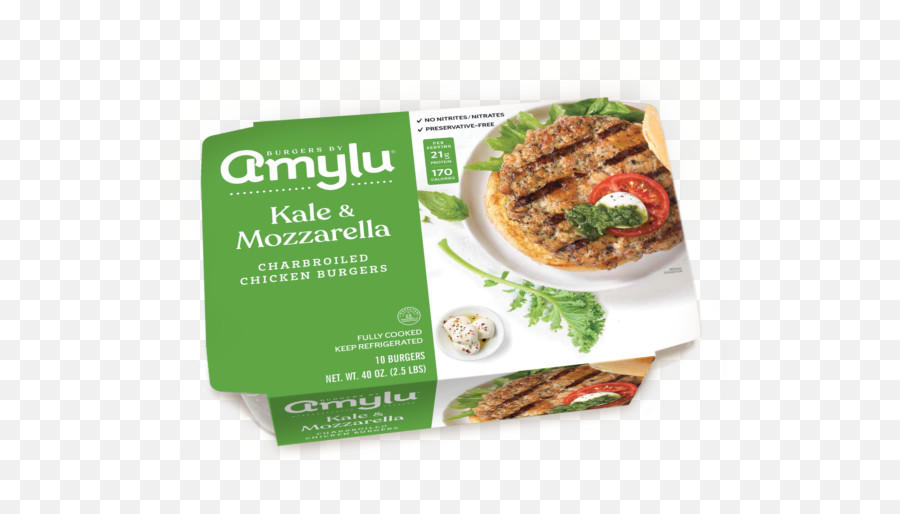 Kale U0026 Mozzarella Chicken Burger Amylu Foods Inc - Chicken Burger Organic Kale Mozzarella Png,Costco Icon