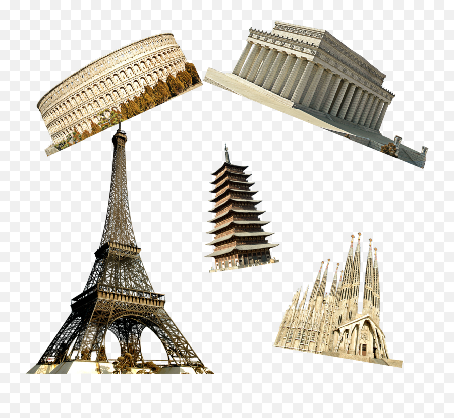 Download Landmark Buildings In France Png Image - Transparent Eiffel Tower Png,Eiffel Tower Transparent
