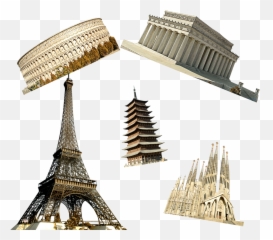 Download Landmark Buildings In France Png Image - Transparent Eiffel Tower Png,Eiffel Tower Transparent