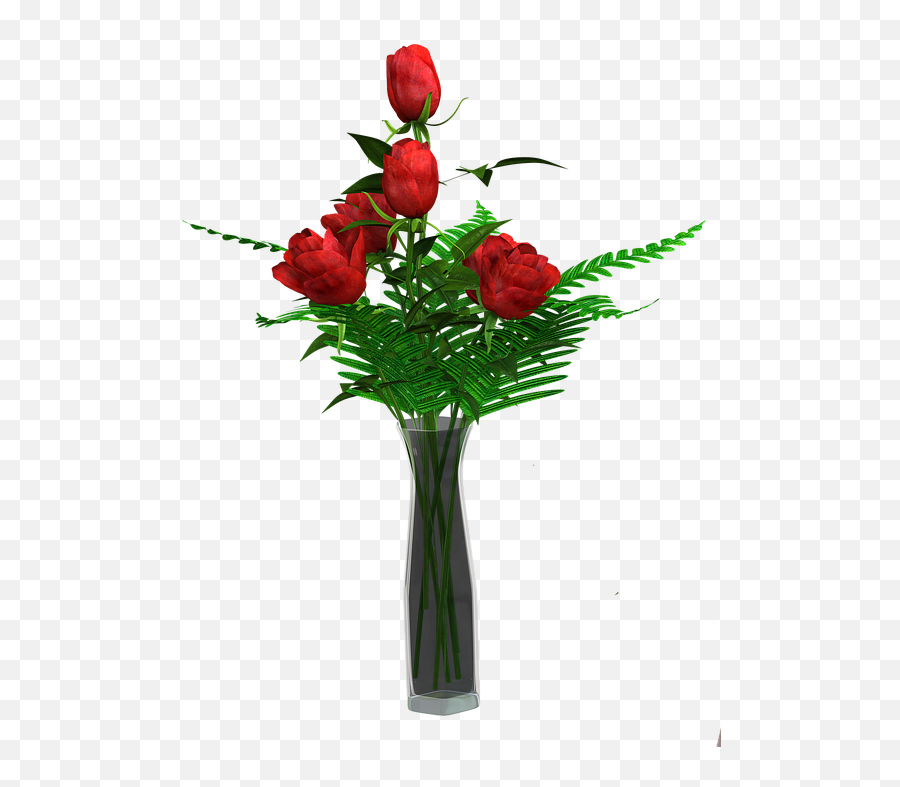 Download Flower Vase Png Image - Rose In Vase Png,Vase Png