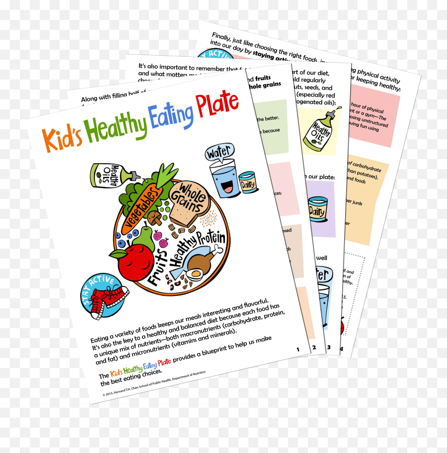 Kidu0027s Healthy Eating Plate The Nutrition Source Harvard - Language Png,My Plate Replaced The Food Pyramid As The New Icon