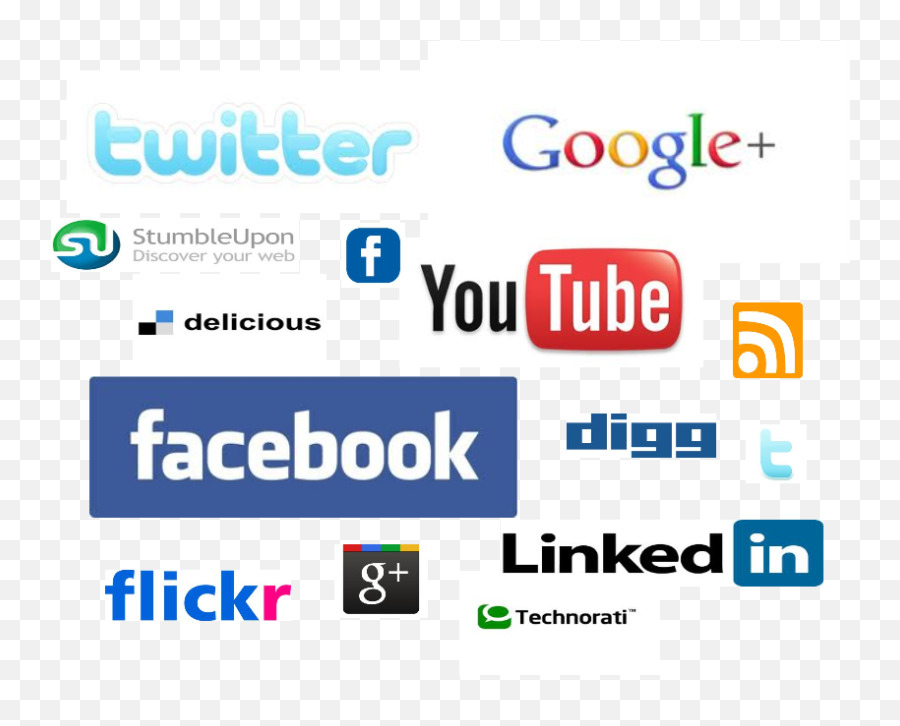 Download Hd Social Network Icon Collage - Web 20 Social Social Media Of Web Png,Social Network Icon Png