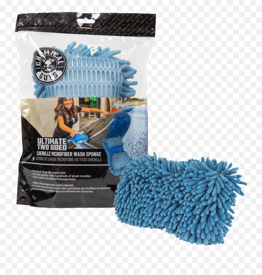 Ultimate Two Sided Chenille Microfiber Wash Sponge Blue - Chemical Guys Sponges Png,Sponge Icon