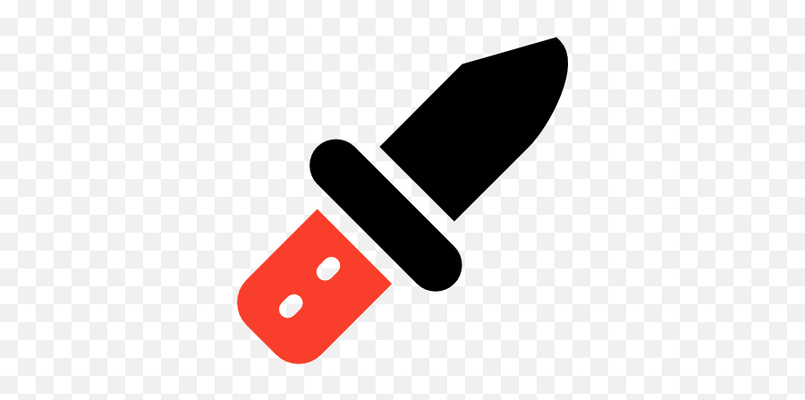 Cut Knife Weapon Icon - Security Double Color Red And Black Png,Weapon Icon