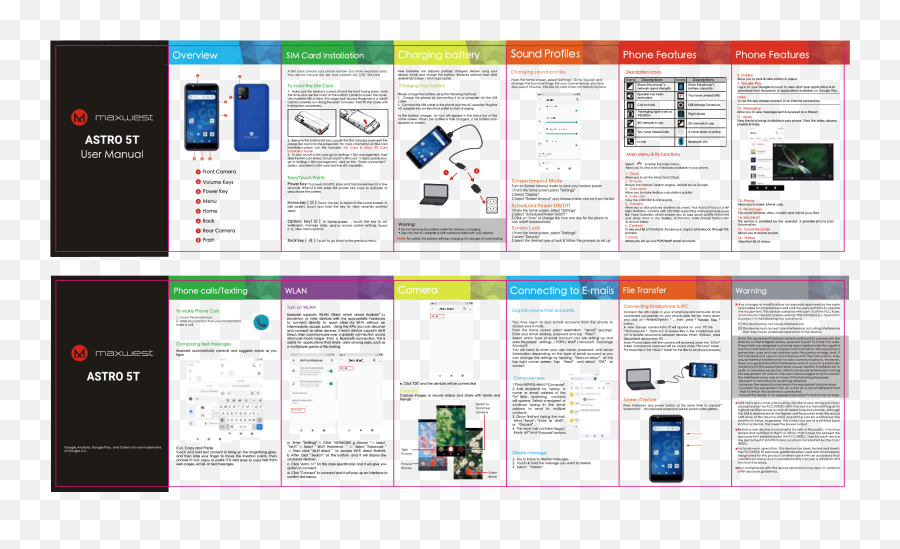 Maxwest Astro 5t Smartphone User Manual - Vertical Png,Video Touch User Icon