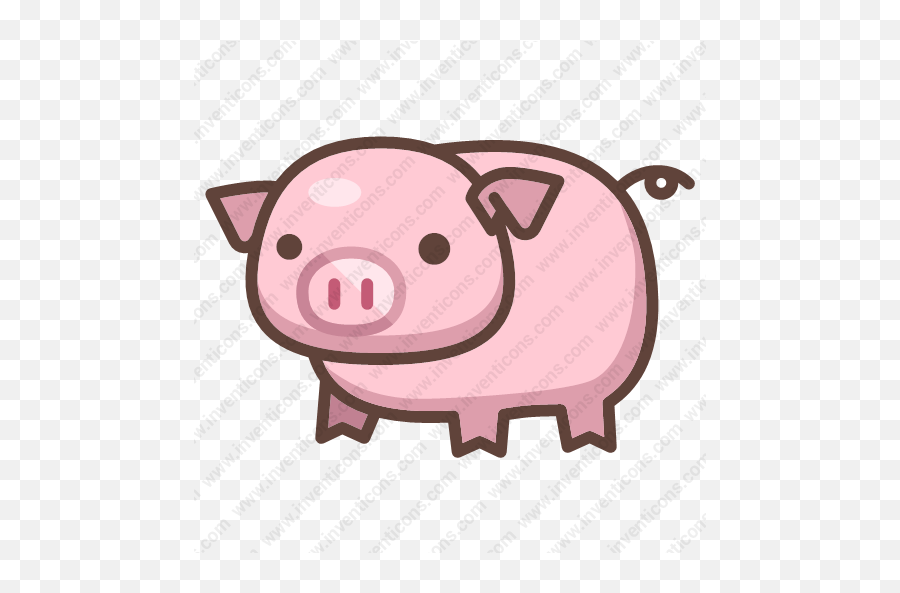 Download Pig Vector Icon Inventicons - Animal Figure Png,Piggy Icon