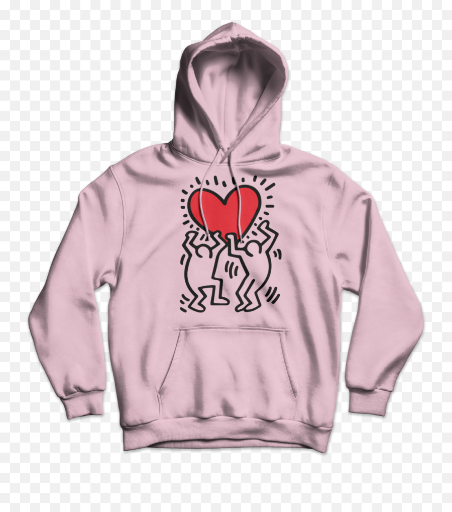 Light Pink S - Keith Haring Heart Hoodie Png,Hearts Icon