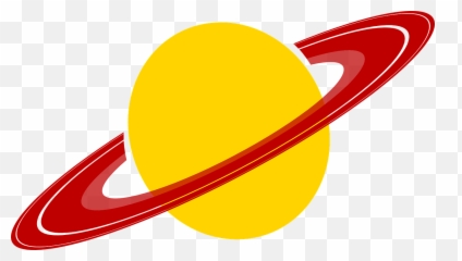 Saturn Planet Rings - Clip Art Transparent png