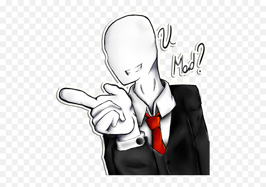 Download Photo - Cartoon Slenderman Png Full Size Png Slender Cartoon Png,Slenderman Icon