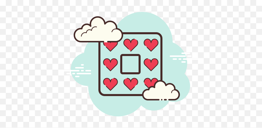 Heart Border Icon In Cloud Style - App Store Icon Aesthetic Cloud Png,Game With Heart As Desktop Icon