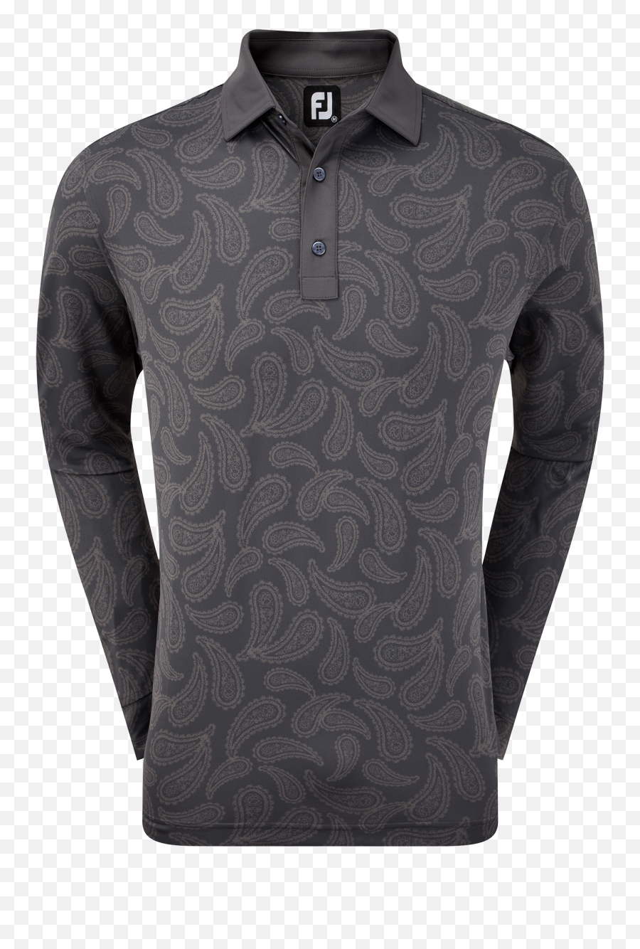 Long Sleeve Pique Tonal Paisley Print - Previous Season Style Png,Footjoy Myjoys Icon