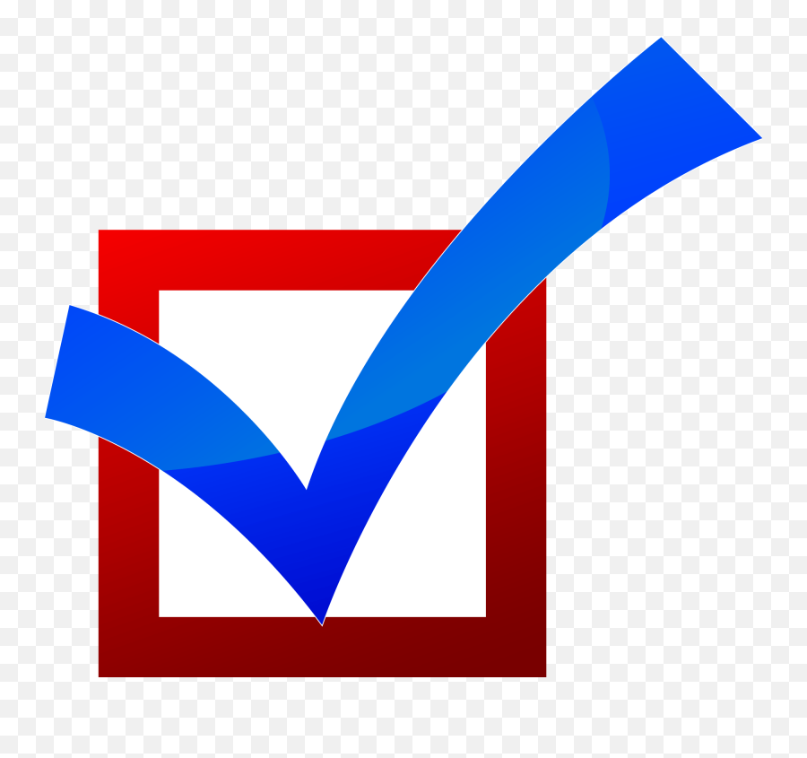 Blue Check Mark Transparent Png - Red White And Blue Check Mark,White Check Mark Png