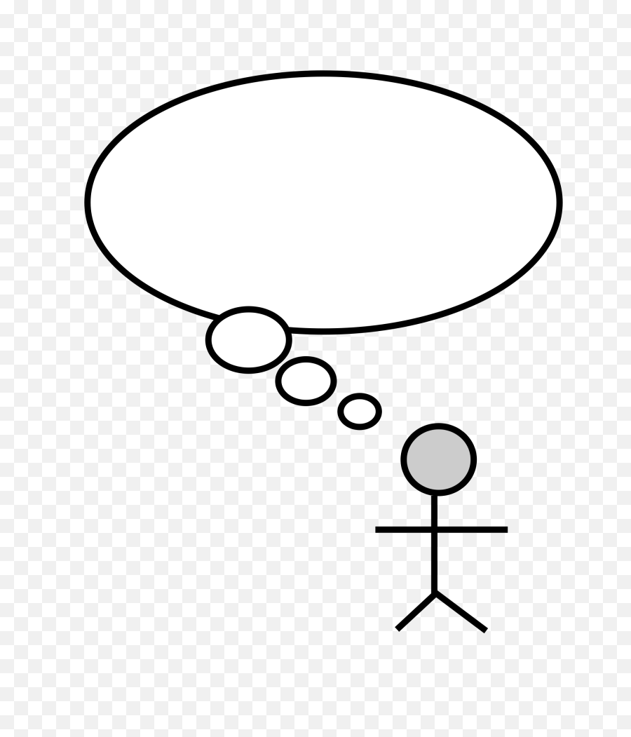 Filethought Bubblesvg - Wikimedia Commons Person With A Thought Bubble Png,Text Bubble Png