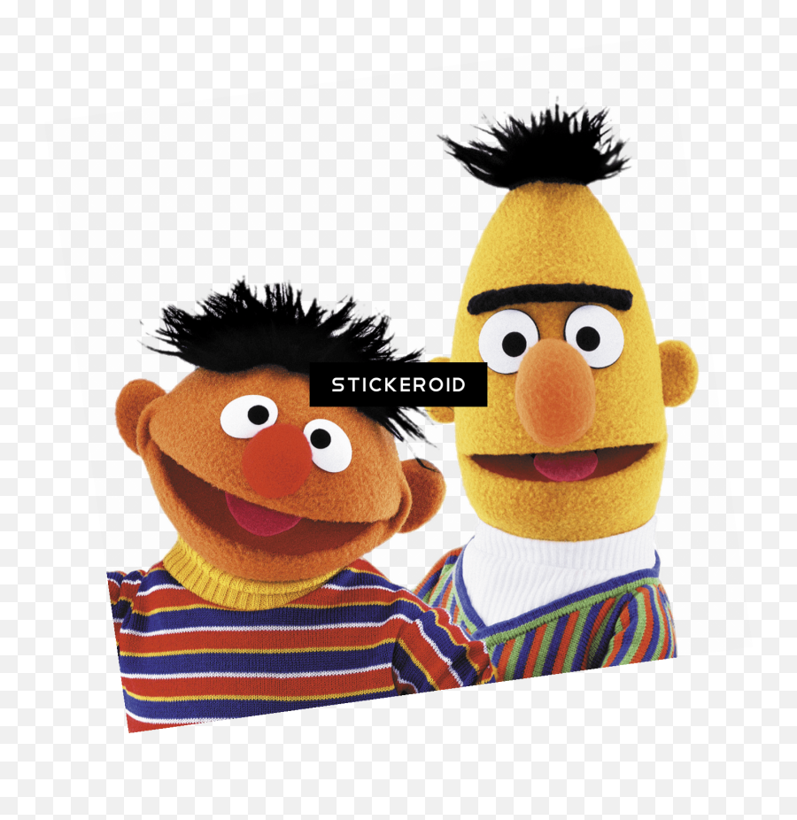 Sesame Street Bert And Ernie Heads - Brothers From Sesame Street Png,Ernie Png