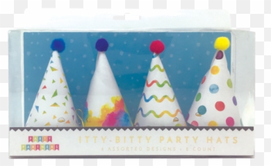Itty - Bitty Birthday Party Hats set of 8 png