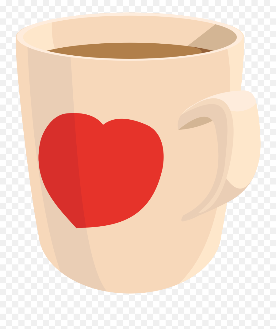 Coffee Clipart Mug Transparent - Heart Coffee Mug Clip Art Png,Coffee Clipart Png