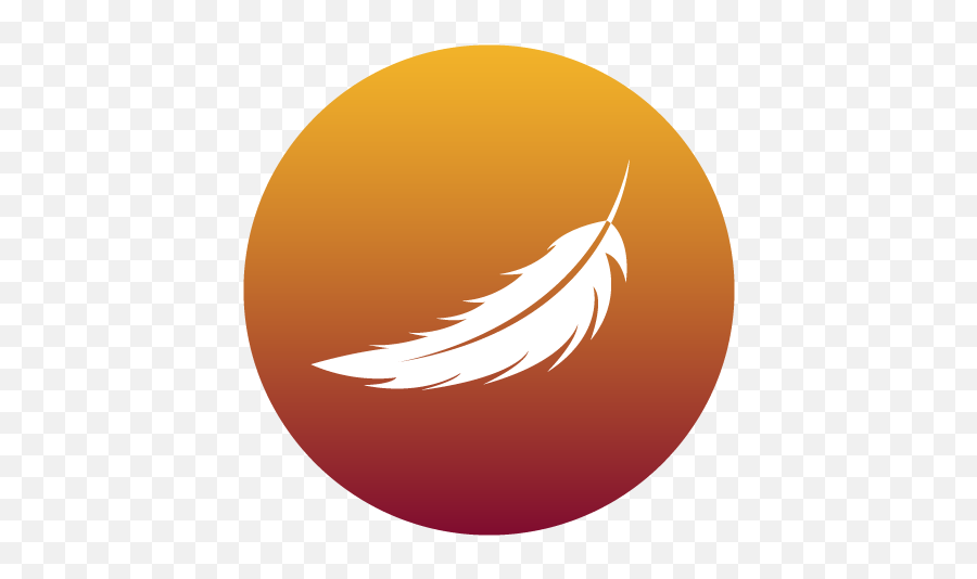 White Feather Community - Circle Png,Feather Logo