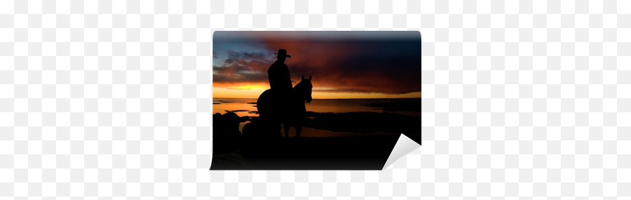Cowboy Silhouette Wall Mural U2022 Pixers - We Live To Change Horse Png,Cowboy Silhouette Png