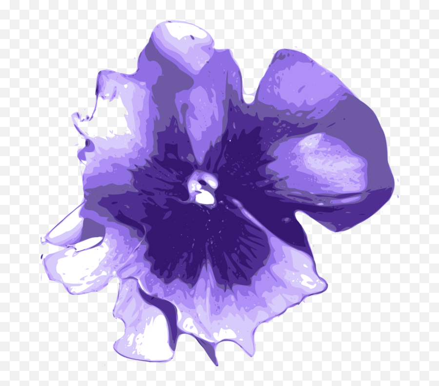 Irisplantflower Png Clipart - Royalty Free Svg Png Purple Watercolor Flower Png,Purple Watercolor Png