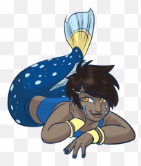 Cartoon Mermaid 2 Clipart - Female Fish Cartoon Png,Mermaid Clipart Png