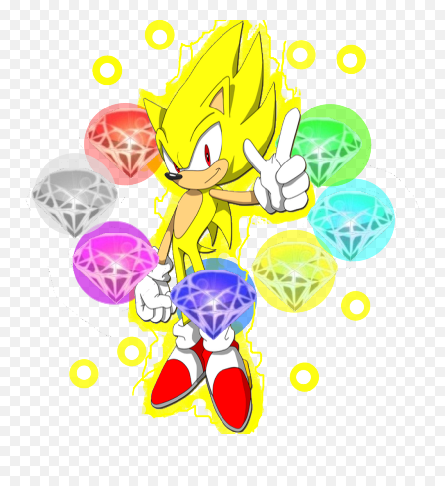 653kib 1024x1019 Super Sonic Style - Super Sonic Y Las Esmeraldas Del Caos Png,Chaos Emeralds Png