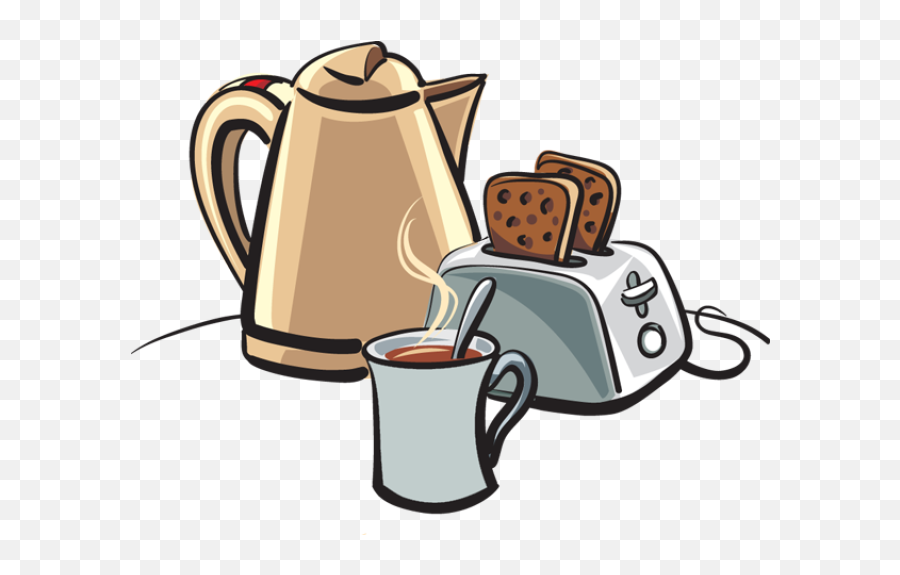Download Hd Breakfast Clipart Cereal - Coffee And Toast Clip Art Png,Breakfast Clipart Png