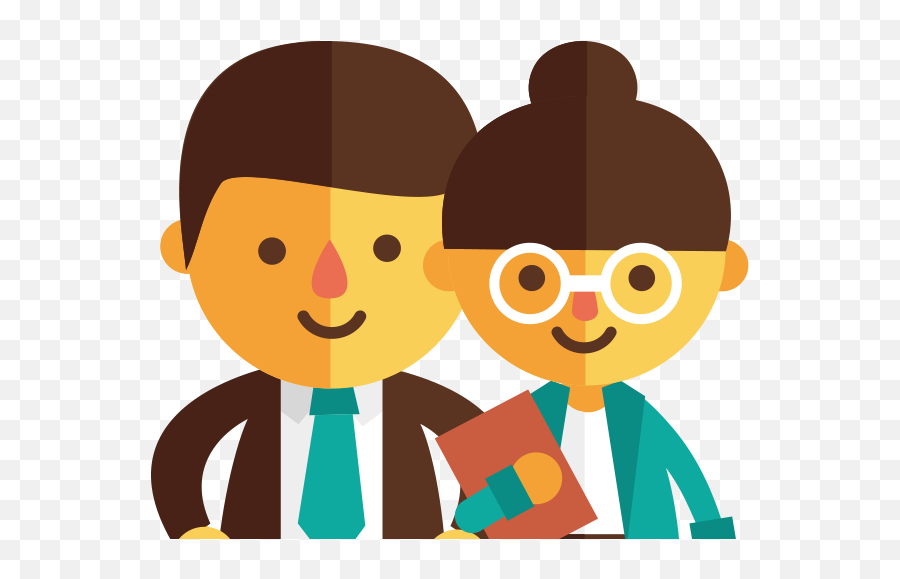 Download Hd Student Teacher - Teacher Student Icon Png,Teacher Icon Png