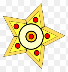 Yellow Star Clip Art - Circle png