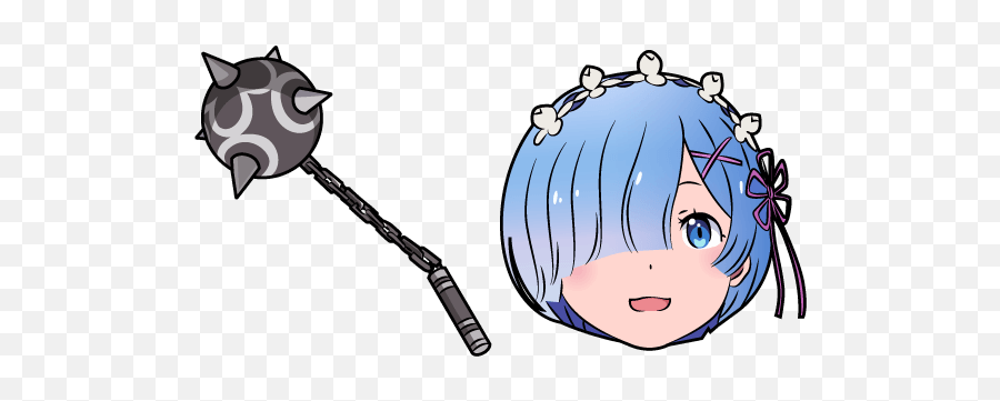 Rezero Starting Life In Another World Rem And Flail - Cartoon Png,Rem Png