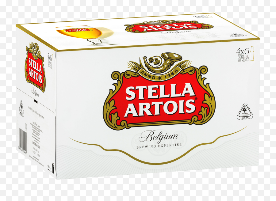 Download Hd Stella Artois Bottles 330ml 24 Case - Stella Stella Artois Logo Png,Madden 18 Png