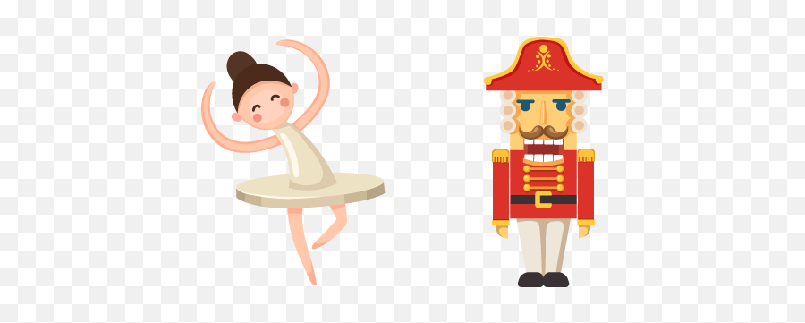 Christmas Ballerina And Nutcracker Toys Cursor U2013 Custom - Fictional Character Png,Nutcracker Png